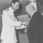 121.  Smuts receiving the Order of Merit from King George VI (Smuts House Museum)